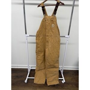Men's Carhartt Khaki Bibs size 44w